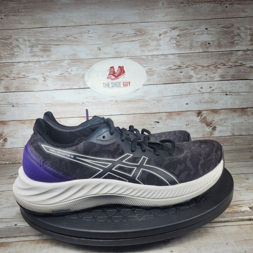 ASICS Gel-Excite 8 Women's Size 6.5 Black Purple running shoes